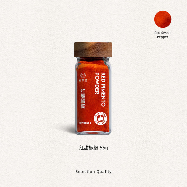 百哉堂红甜椒粉55g*1罐 55 克