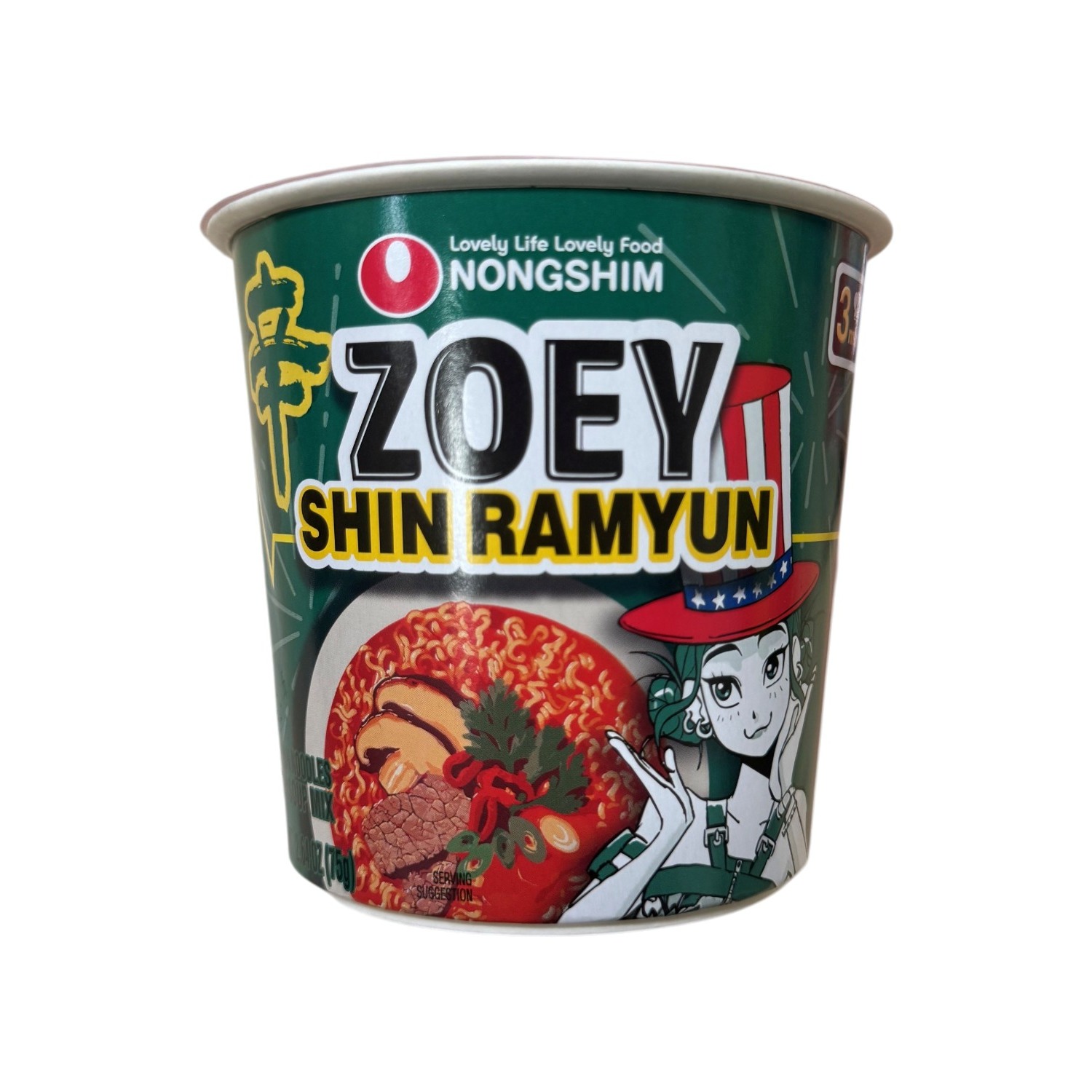 KPop Demon Hunters Zoey Burger Hero 6 Cup Ramen 6 count