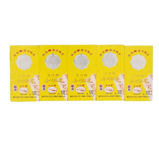 【优品荟】重庆特产点心三江牌合川桃片椒盐味味50g*5健康传统糕点