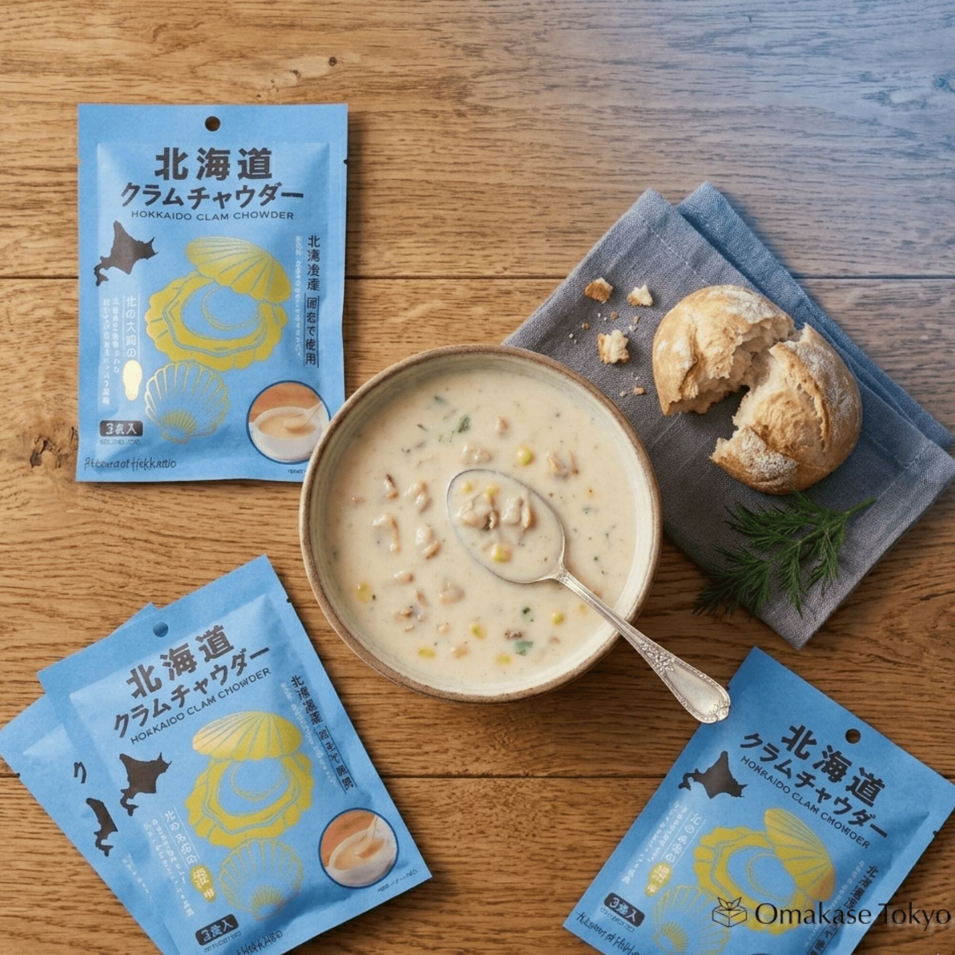 北海道インスタントクラムチャウダー 3食×3 60 g - Weee!