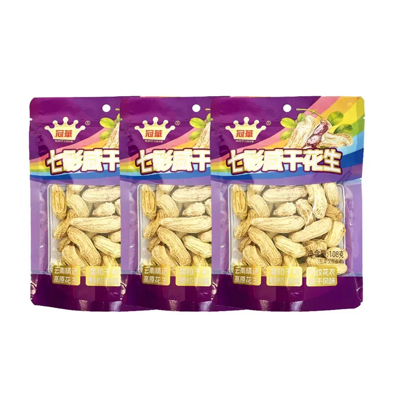 Guanhua Seven-Color Salted Dried Peanuts 108g 108 g