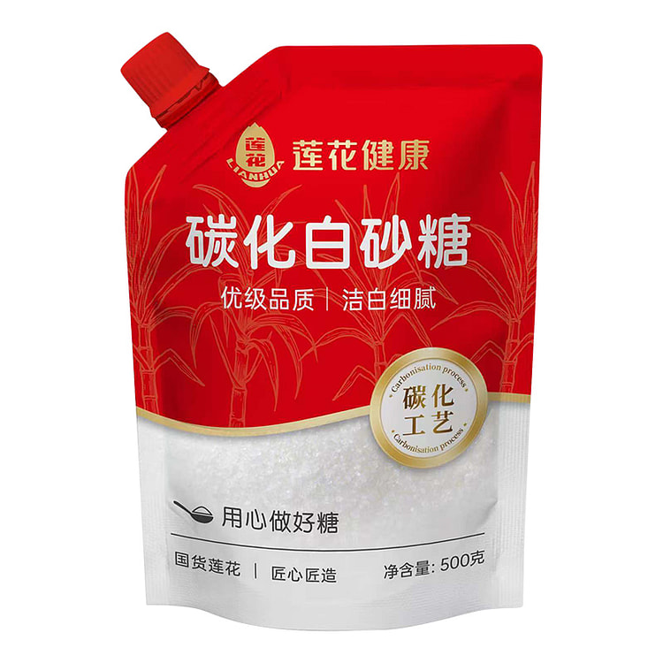 莲花碳化白砂糖500g*1袋 500 克
