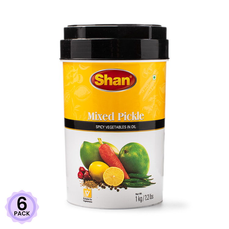 Shan 油浸什锦蔬菜 香辣味 2.2 磅*6 包
