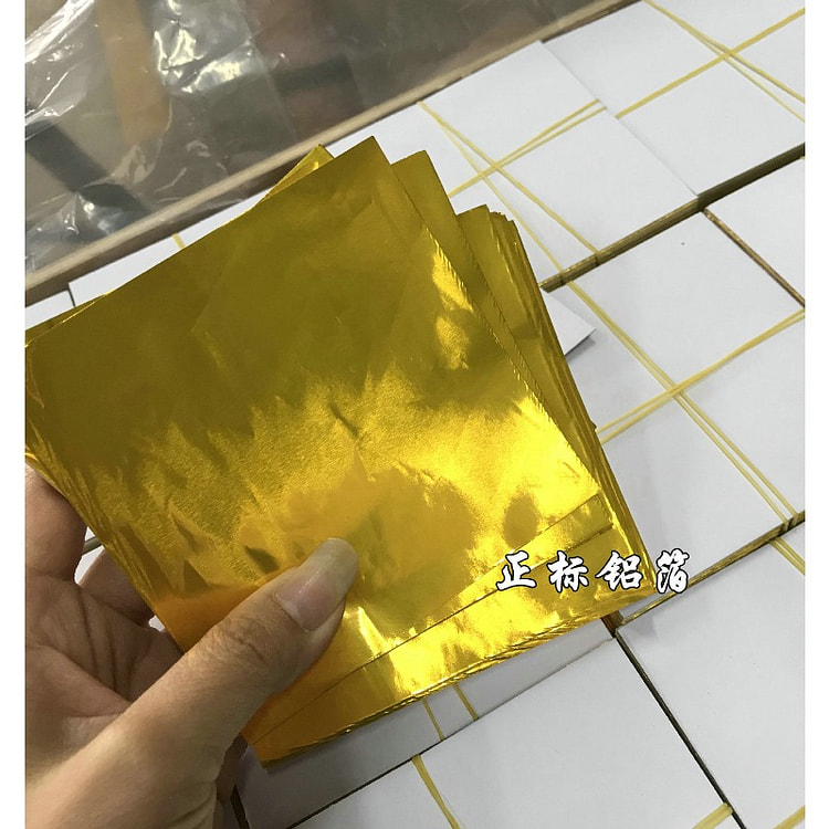 Gold Foil Wrap 10cm 100pc - 1 Pack 1 pack