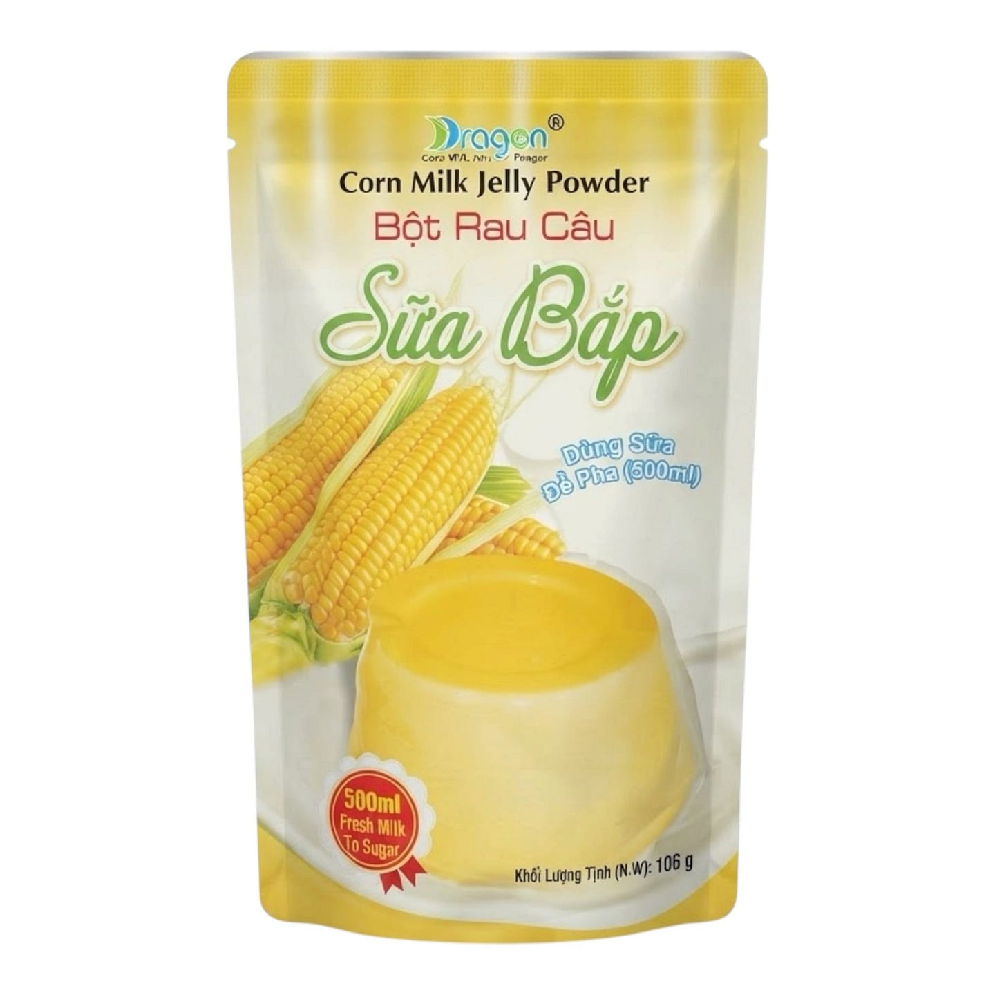 [Dragon] Corn Milk Jelly Powder Bot Rau Cau Sua Ba 1 each