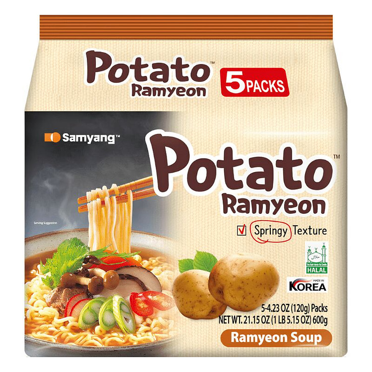 [Samyang] Mì Khoai Tây Nước - 120g x 5 Gói 1 each