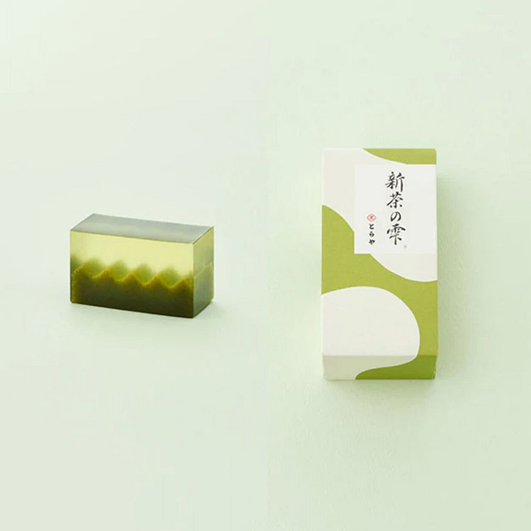 百年和果子品牌虎屋季节限定新茶之雫琥珀抹茶羊羹