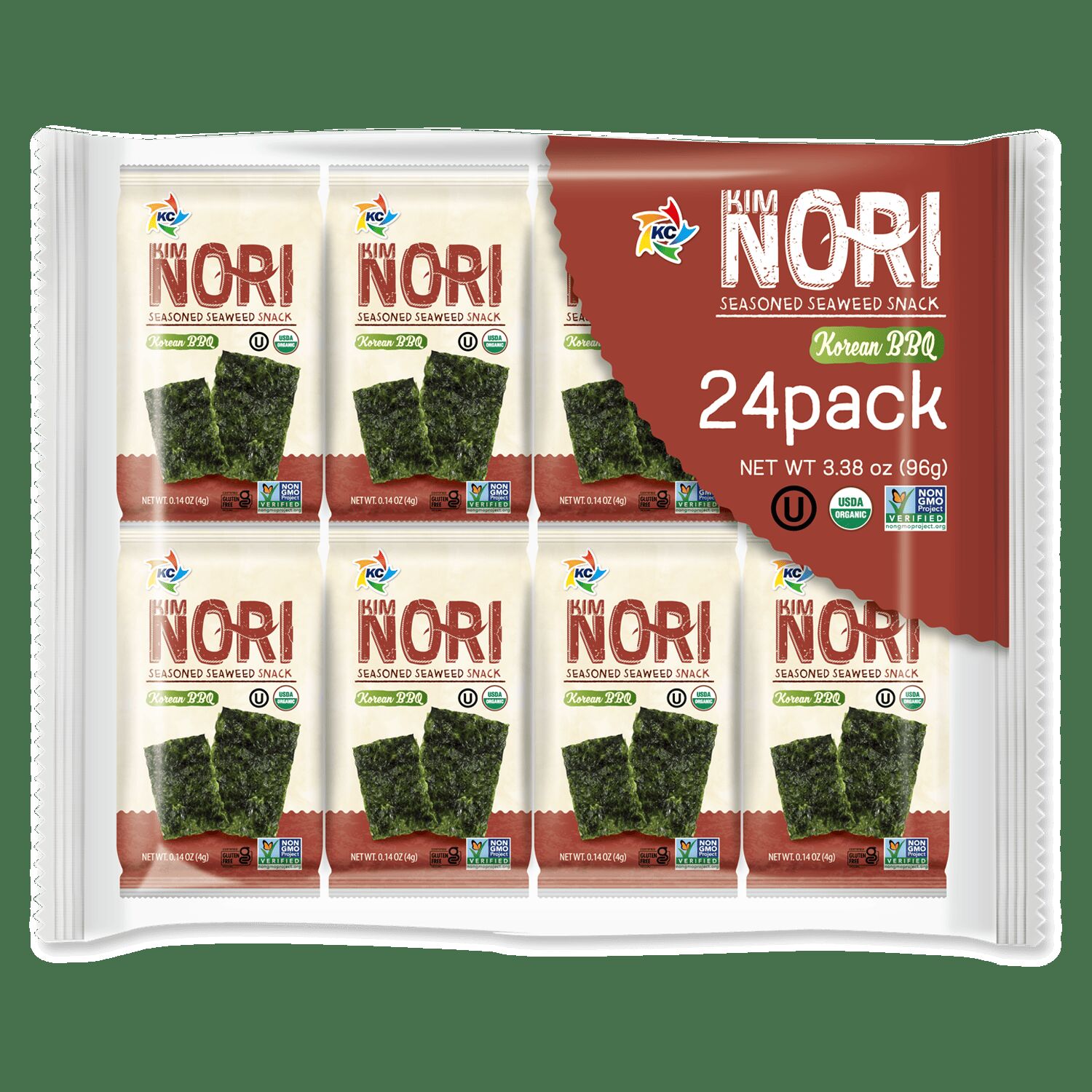 Roasted seaweeds snacks, Kbbq 24 pack