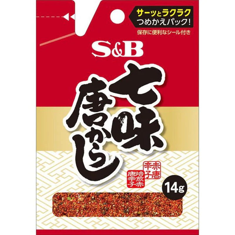 S&B 香辛料 S&B 七味十辛七香料14g - Weee!