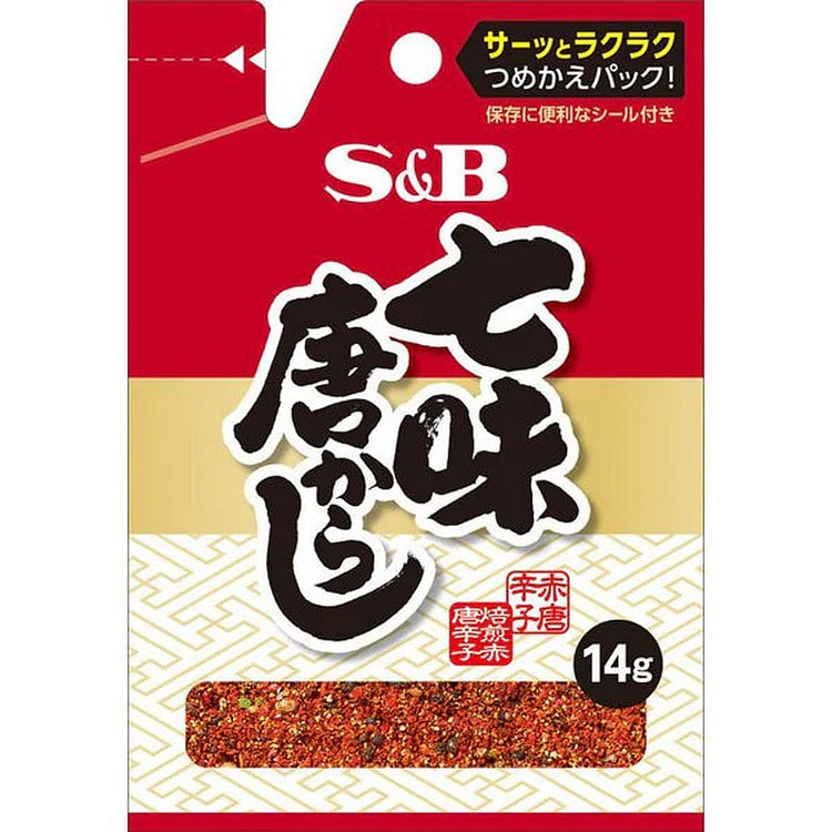 S&B 七味十辛七香料 14g