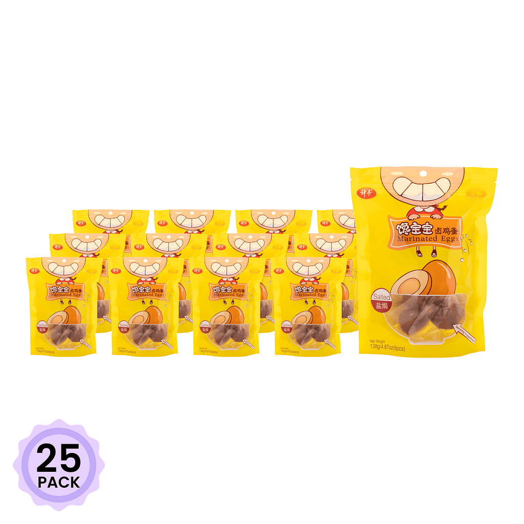 ShenDan Marinated Eggs, Salted Flavor 138 g*25 pack