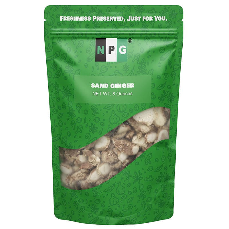 NPG Sand Ginger Greater Galangal Slices 8 Oz 227 g