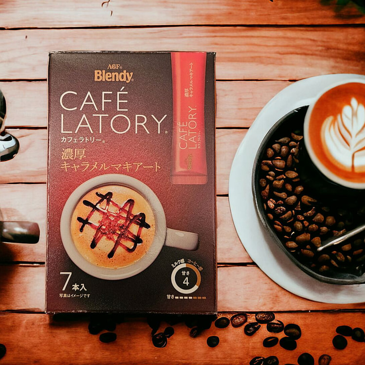 AGF Blendy Cafe Latory Caramel Macchiato 7 Sticks