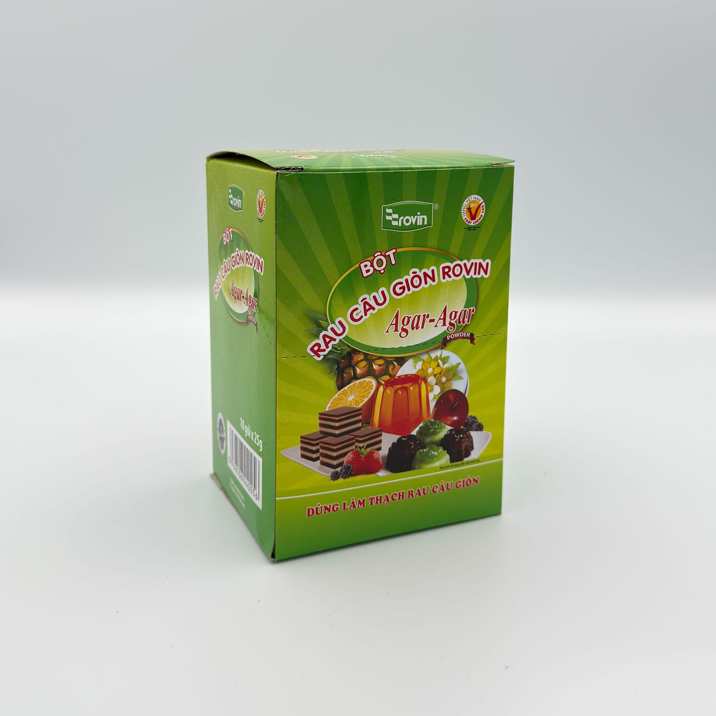 Rovin Agar Jelly Powder Crispy Texture 1 Box 10 count