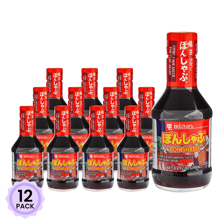 Mizkan Pon Shabu Shabu Sauce Citrus and Soy Sauce Flavor 8.4 oz*12 pack