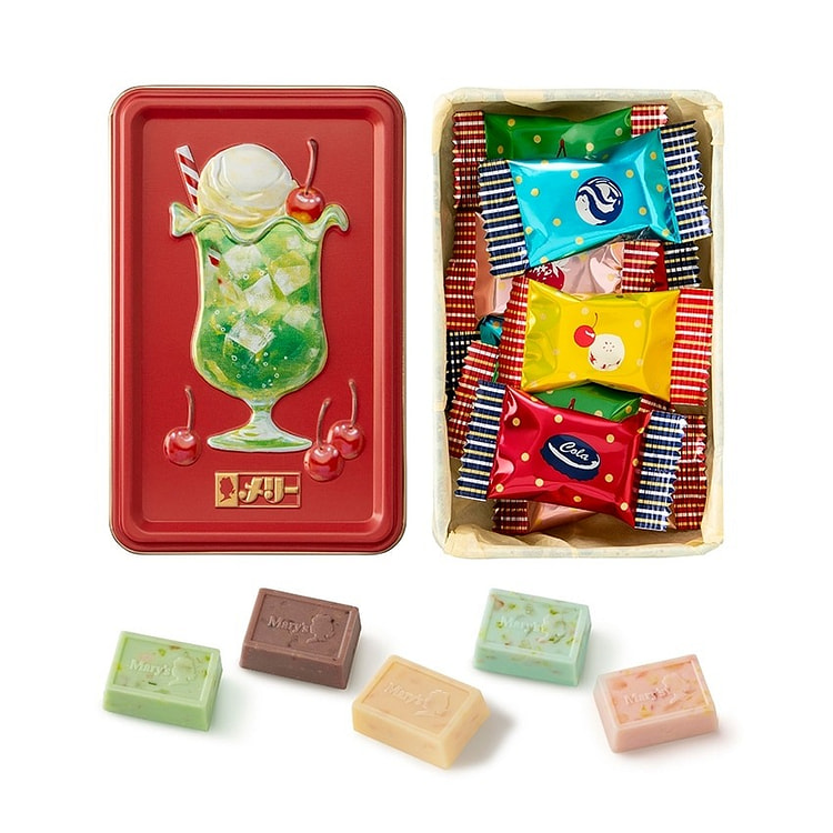 Mary情人节限定多种口味跳跳糖巧克力组合 9枚 1 盒