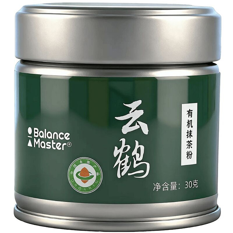 均衡大师云鹤有机抹茶粉30g 1 罐