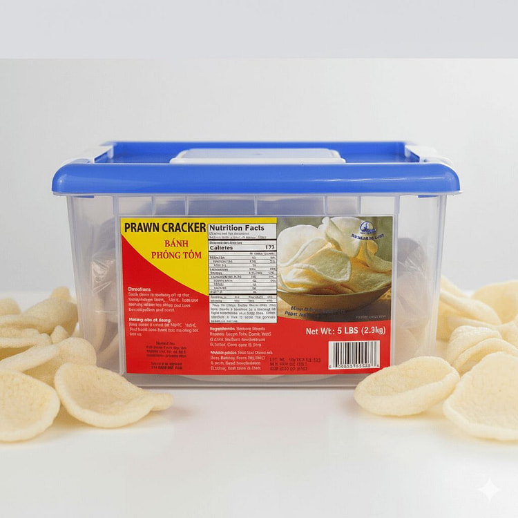 Vietnamese Lady 虾片 5 磅 1 盒