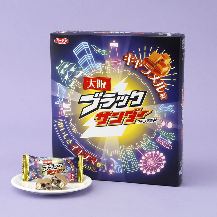 有乐制菓 限定雷神 焦糖巧克力威化饼 12枚