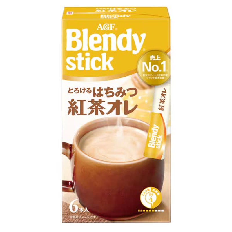 Blendy Stick Melting Honey Tea Au Lait, 6 sticks 1 each
