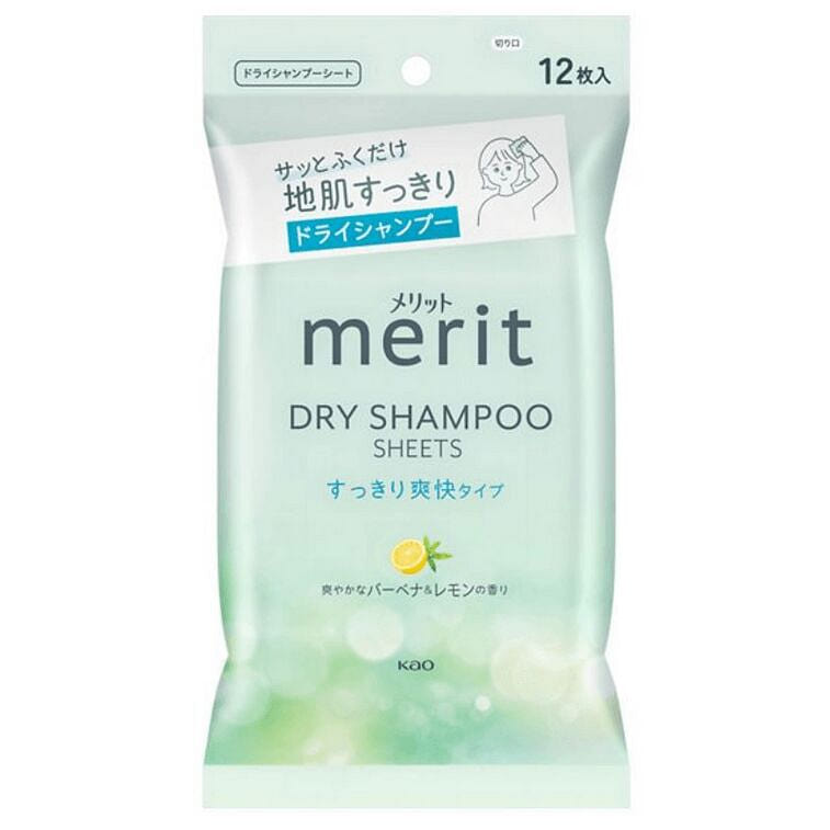 KAO Hair Cleansing Wipes Verbena Lemon Scent 12pcs 1 each