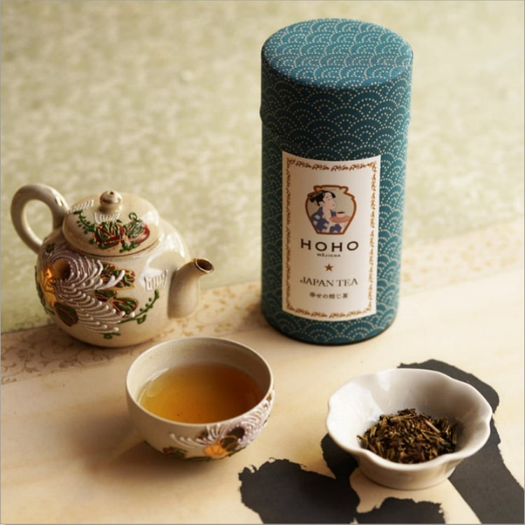 HOHO HOJICHA Happy Hojicha Green Tea Can 40g