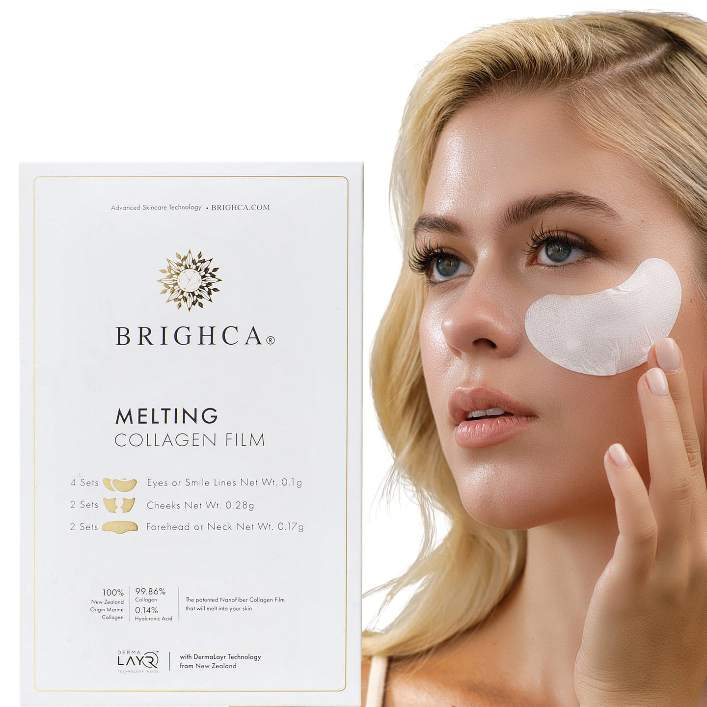 Melting Collagen Film Refills 2 Weeks Supply : Hydrolyzed Nanofiber Collagen for Visibly More Radiant Skin in Minutes 1 each