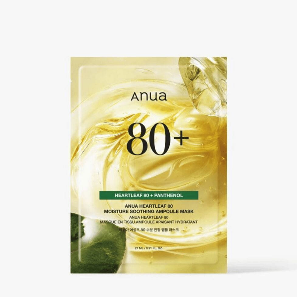 Heartleaf 80 Moisture Soothing Ampoule Mask 10 each