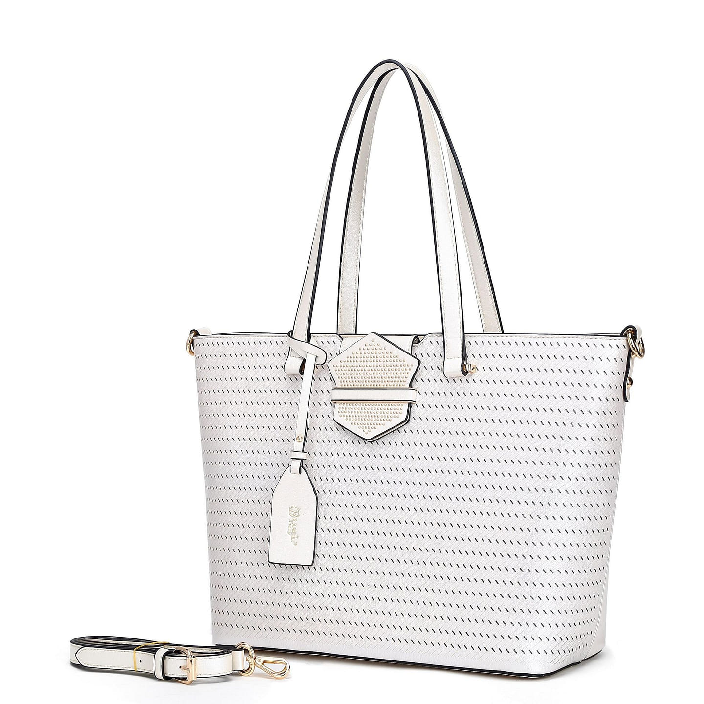 Chic Goddess Vegan Handbag Tote + Wallet [RA8189+RAW8168-PW] 1 each
