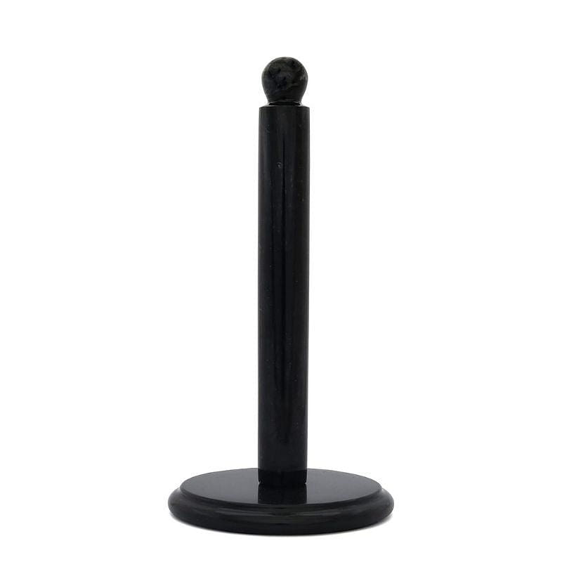 Marble Paper Towel Holder 12.5" Inches Black 1 カウント
