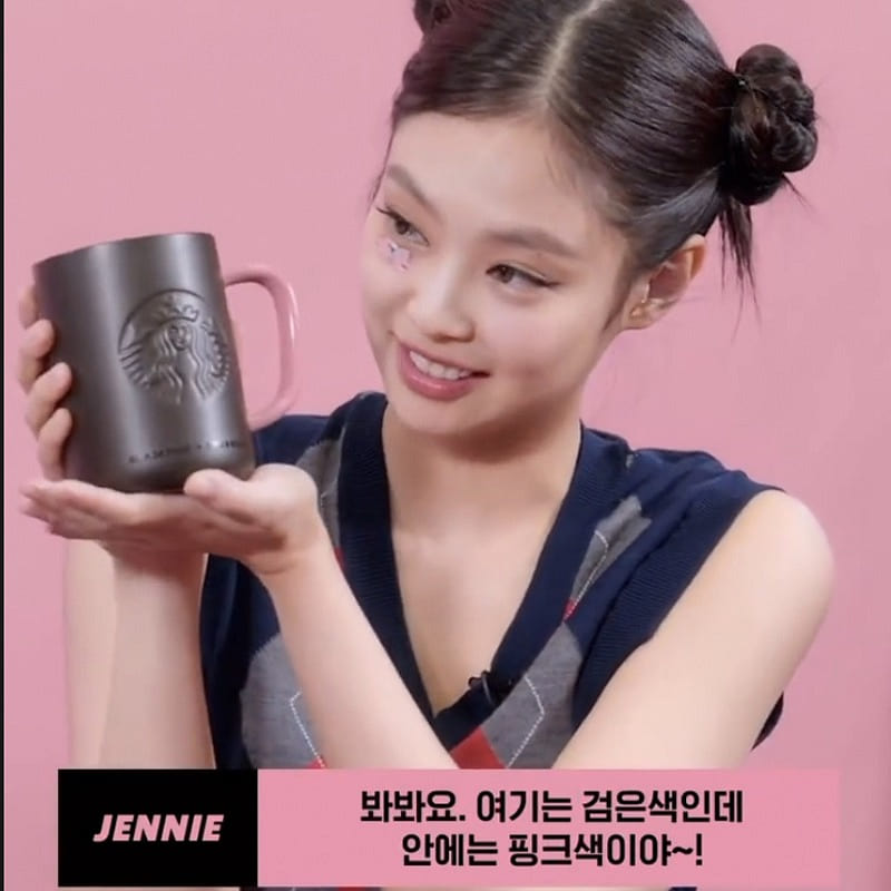 【韩国直邮】星巴克Blackpink限量黑粉马克杯 710 毫升