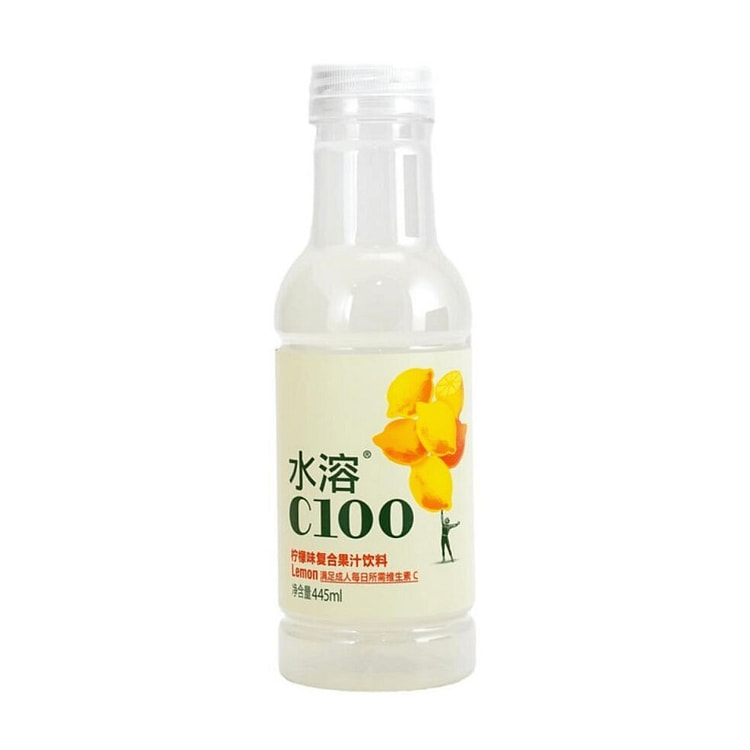 农夫山泉 水溶C100 果汁饮料 柠檬味445ml 1 瓶