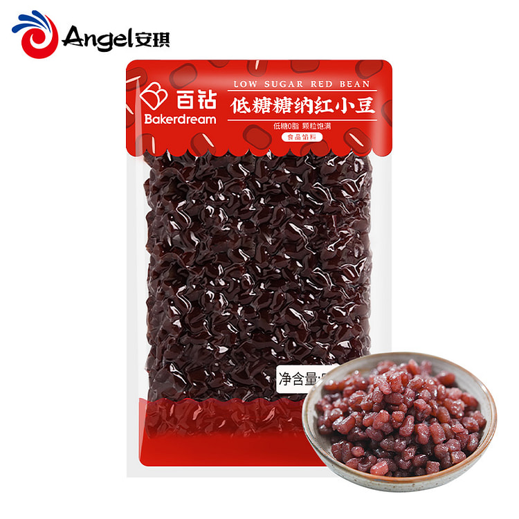百钻低糖红小豆面包馅料奶茶水果捞蜜豆500g*1袋