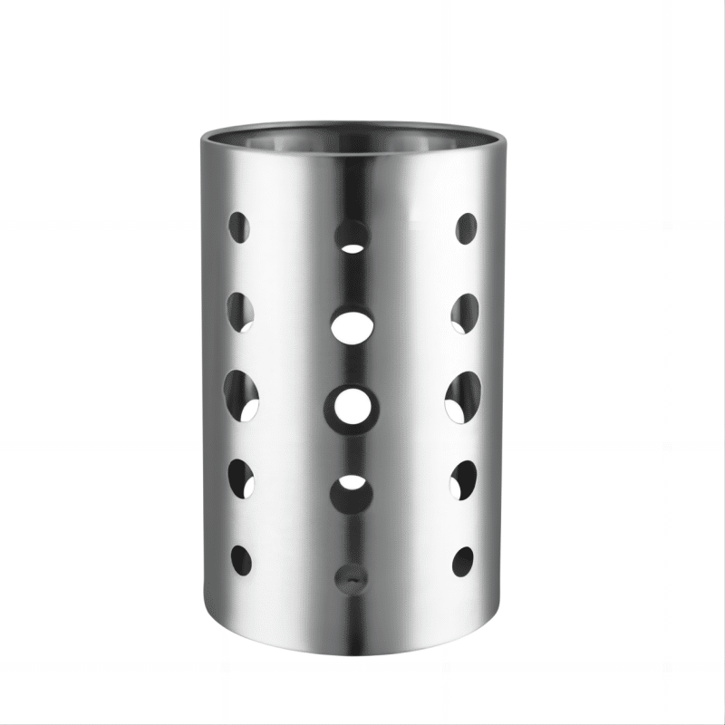 Qing Exhibition Stainless Steel Round Kitchen Basket 1 count