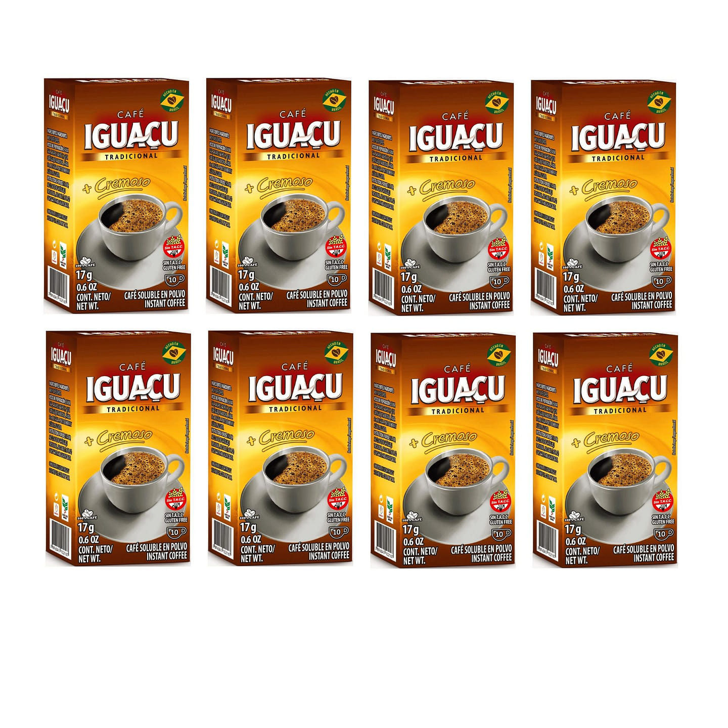 Cafe IGUACU TRADICIONAL instant coffee [pack of 8] 17 g