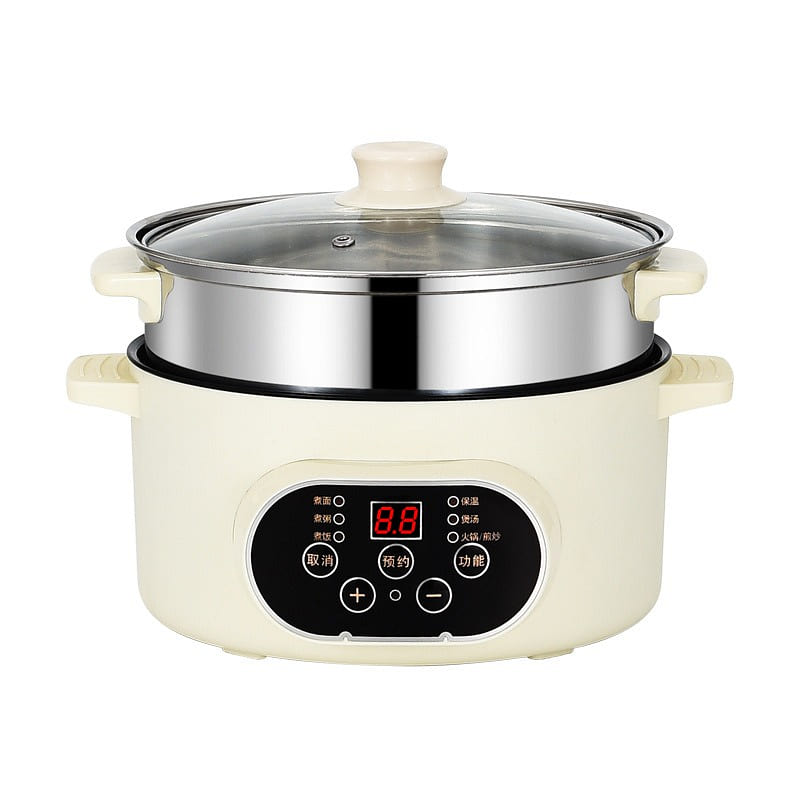 Piggy Bank 110V Smart Electric Cooker Multifunctional Universal Cooker White 1 each