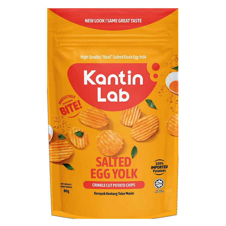 SALTED EGG POTATO CHIPS - 2.82 ounces