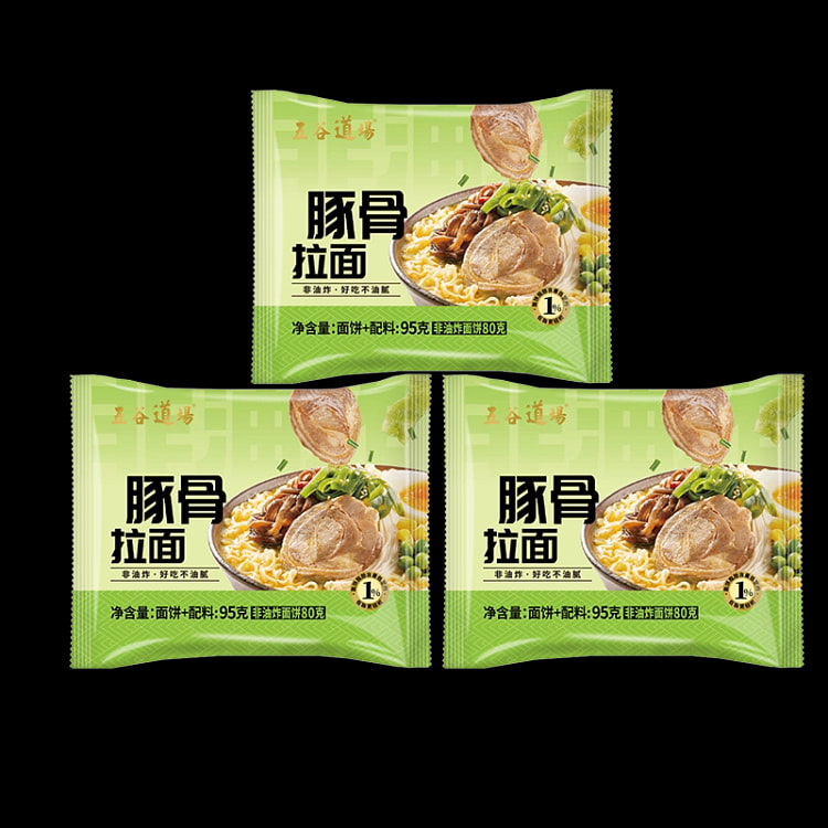 五谷道场豚骨拉面方便面 285 克