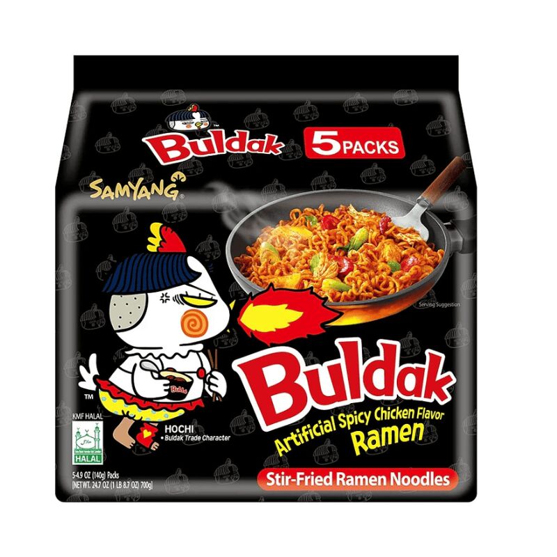Samyang Buldak Spicy Chicken Instant Noodles 5Pack 140 g