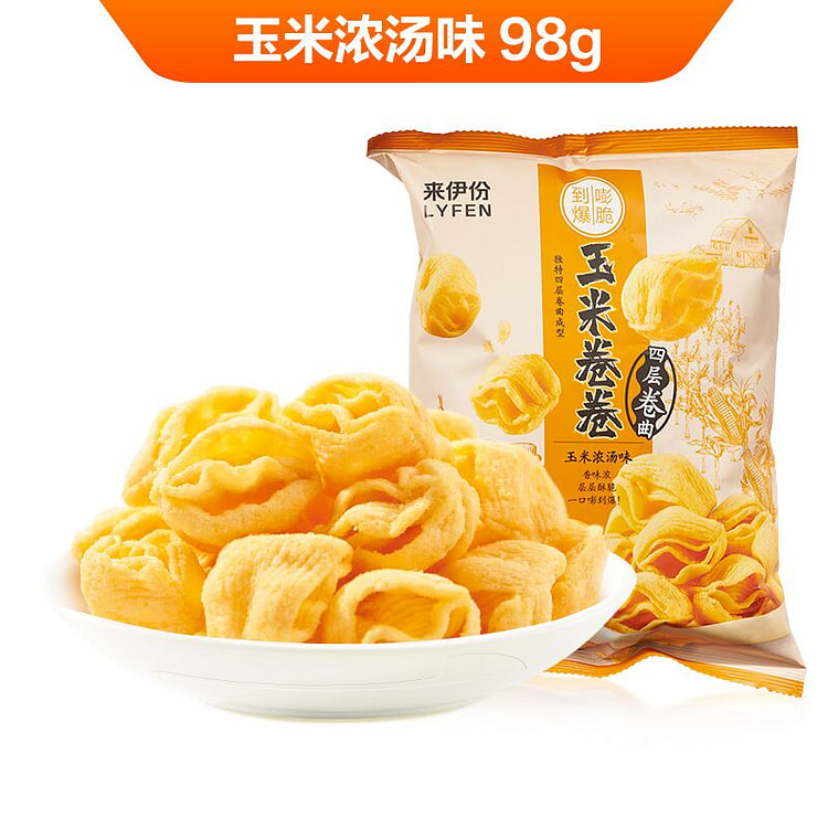 Corn roll thick soup flavor, 98g*1 bag