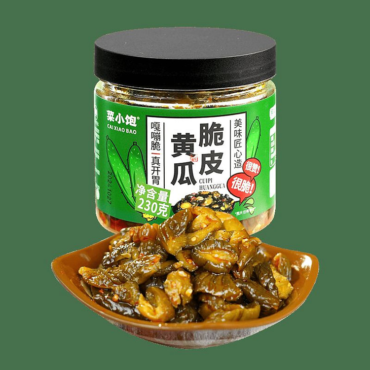 菜小饱脆皮黄瓜230g*1瓶酱腌下饭菜甜辣脆爽即食 230 克