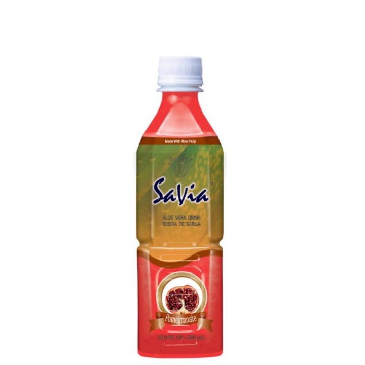 Savia 石榴蘆薈飲料 16.9 盎司 12 箱