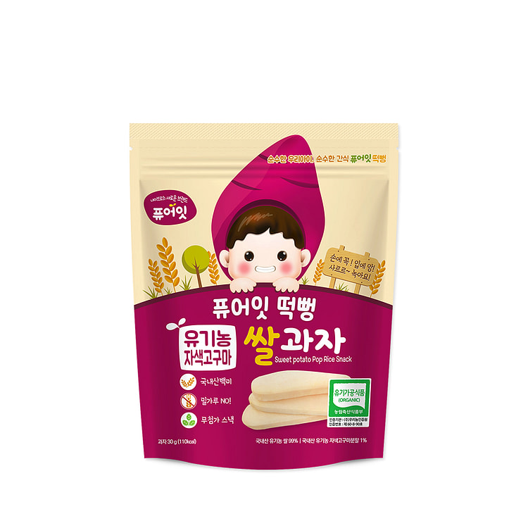 米饼 - 紫薯年糕 puff 30 克