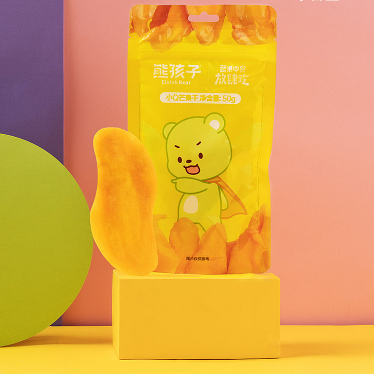 熊孩子 芒果干自封袋蜜饯果脯果干 50g*1袋