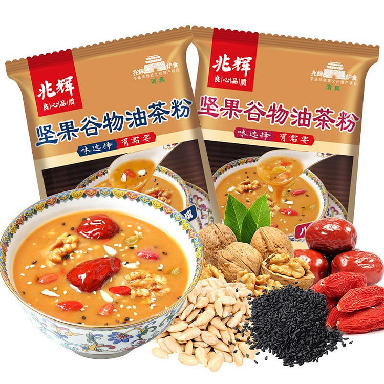 坚果油茶粉八宝甜油茶正宗独立2袋早餐冲饮餐 41 克*2 包