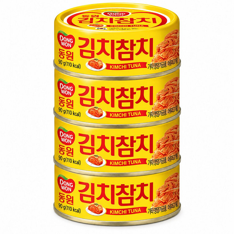 ドンウォン キムチツナ 90g×4缶 1 パック