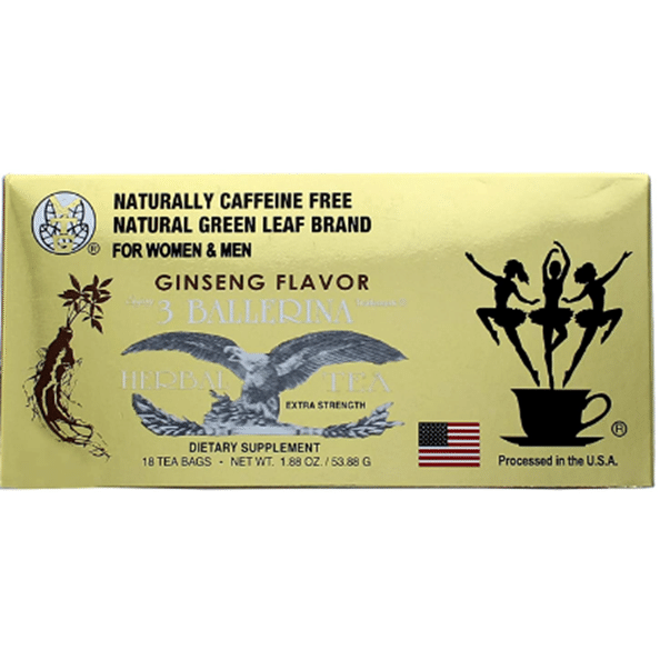 Ginseng Slim Power 3 Ballerina Tea - 18 Tea Bags (For Women & Men) 1 個