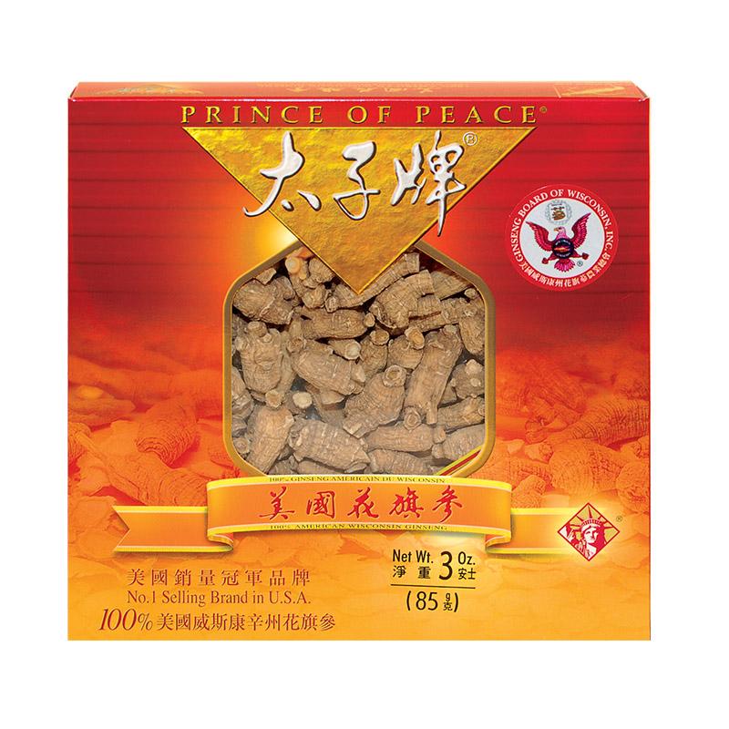 Prince of Peace Wisconsin American Ginseng Medium Round Roots 3 oz 1 box