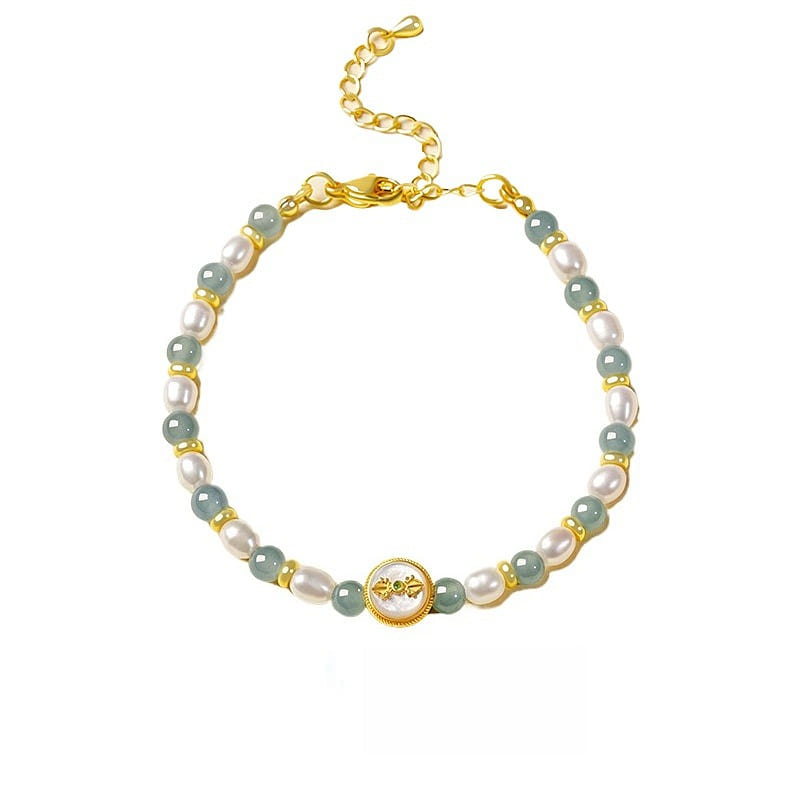 New Pearl Bracelet Pillow Moon 14-17cm 1 box