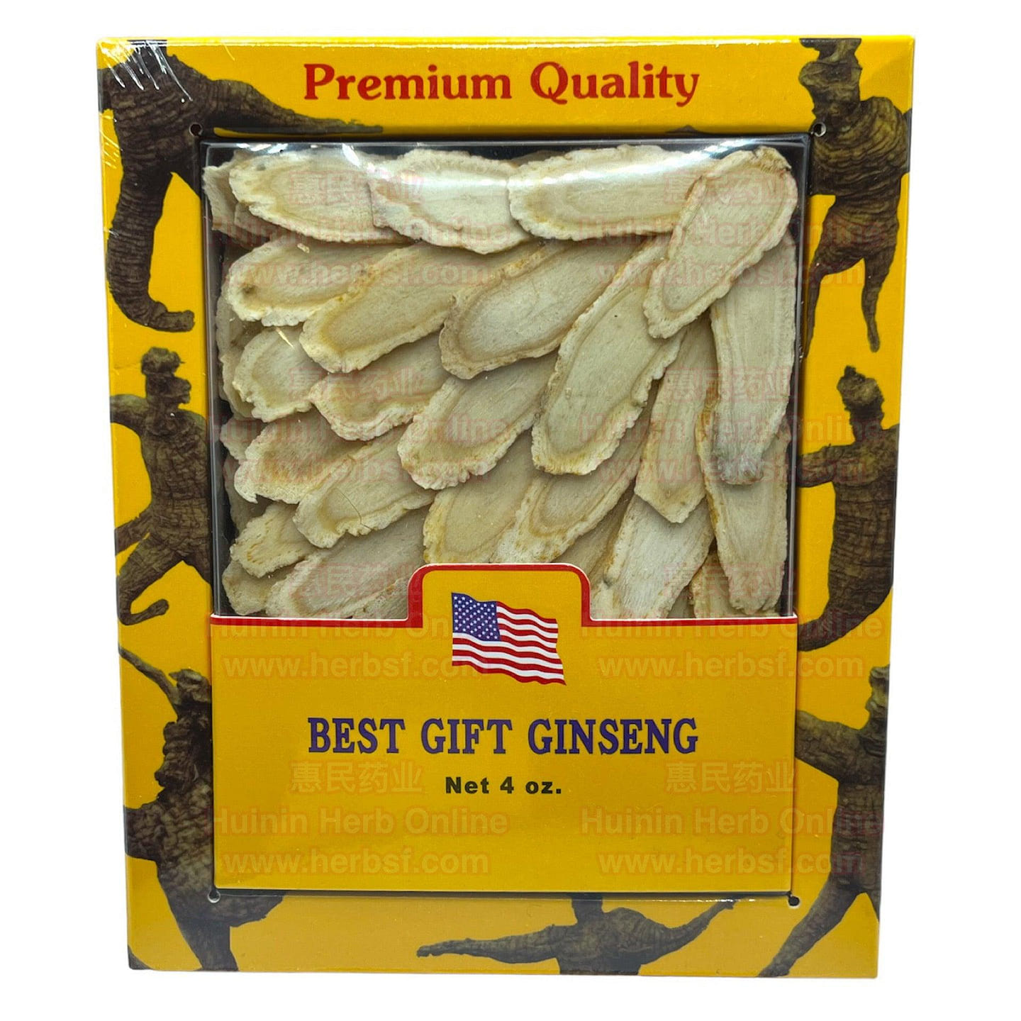 HMT XL American Ginseng Slices Gift Box 4oz 1 each